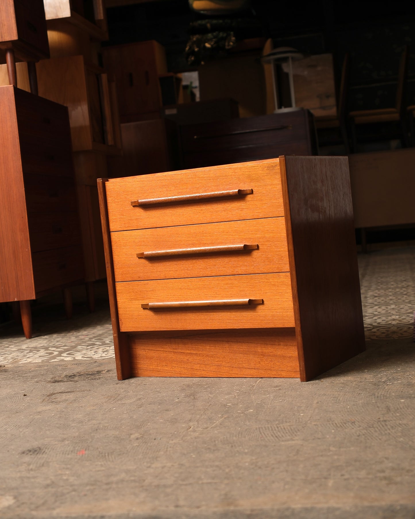 MCM Teak Bedside Cabinet