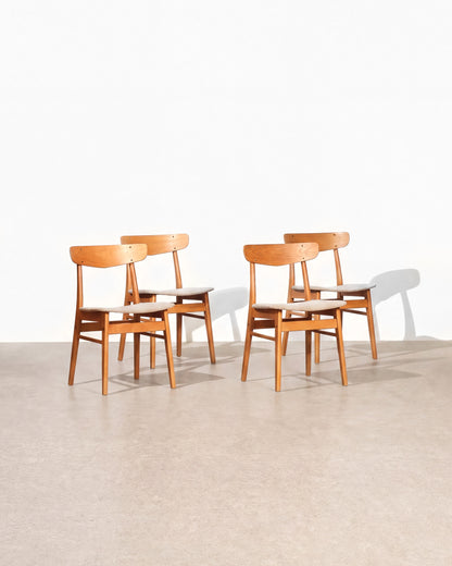 MCM Teak Dining Set with 4 Chairs