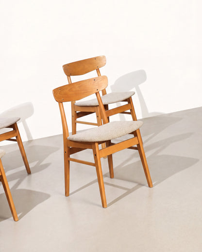MCM Teak Dining Set with 4 Chairs