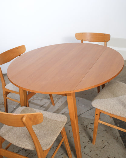 MCM Teak Dining Set with 4 Chairs