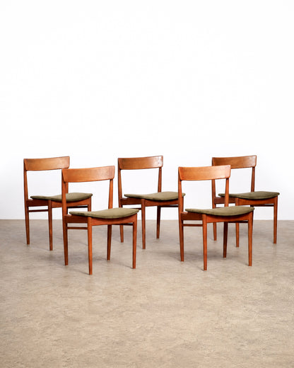 Side profile of dining chair showing backrest and seat shape