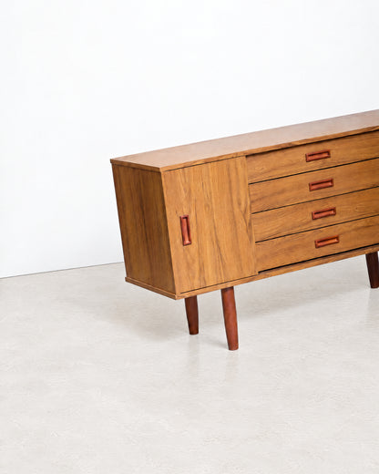 Additional angle of the sideboard showing the full front with drawers and doors closed.