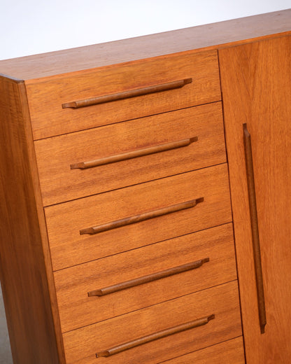 MCM Teak Tallboy Dresser /  Cabinet