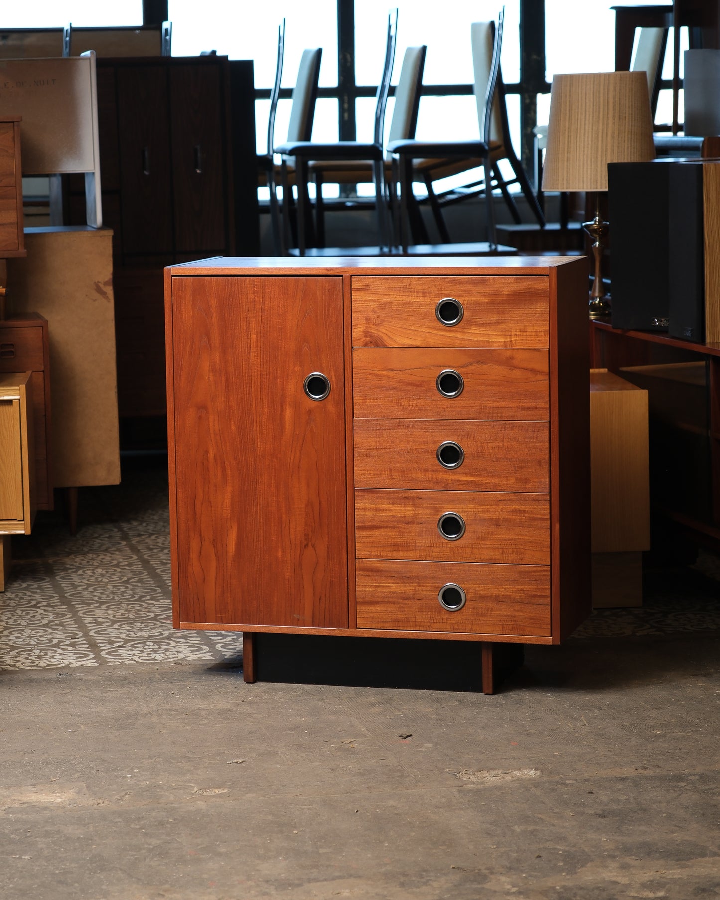 MCM Teak Tallboy Dresser by RS Furniture