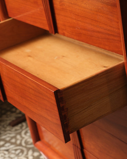 MCM Teak Tallboy Dresser
