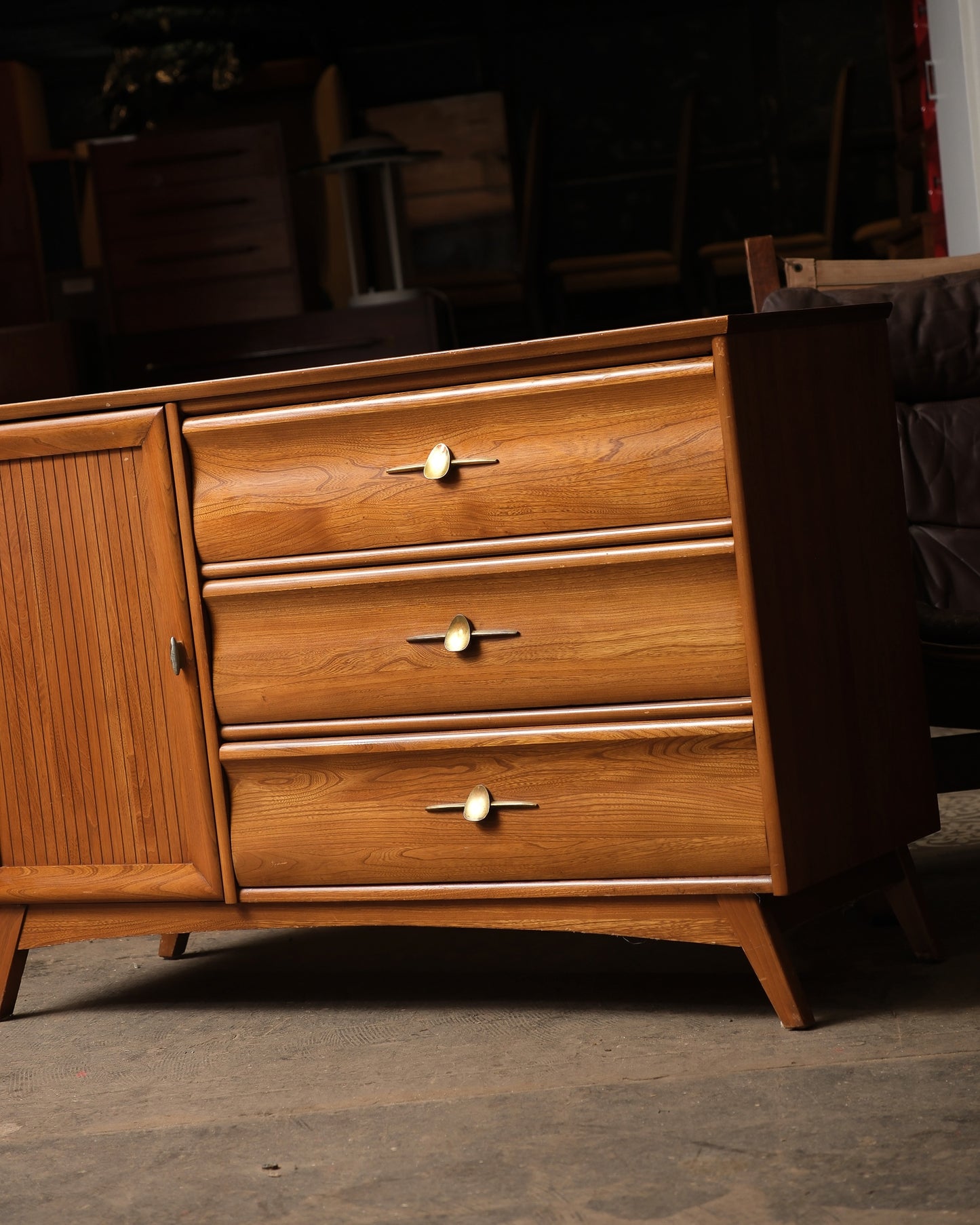 MCM Walnut Credenza by Knechtel Furniture