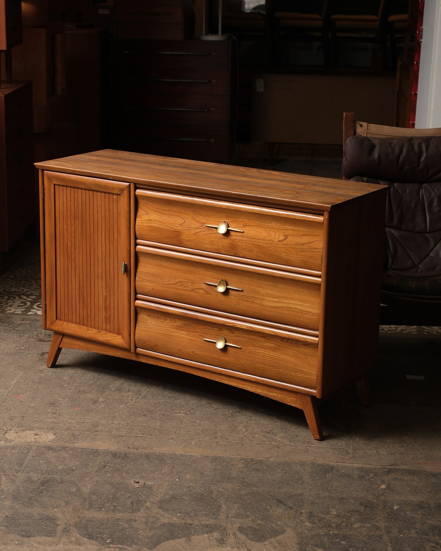 MCM Walnut Credenza by Knechtel Furniture