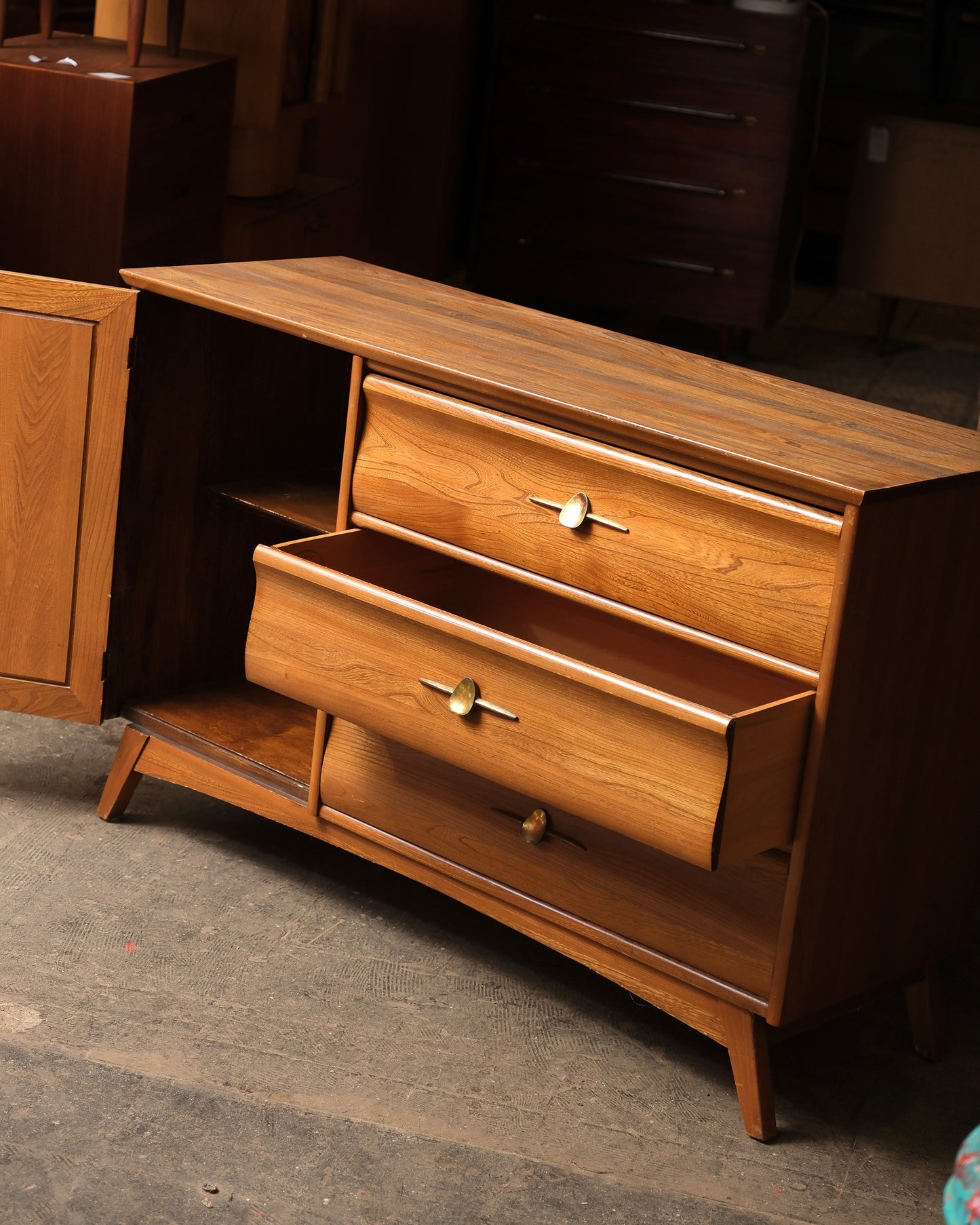 MCM Walnut Credenza by Knechtel Furniture