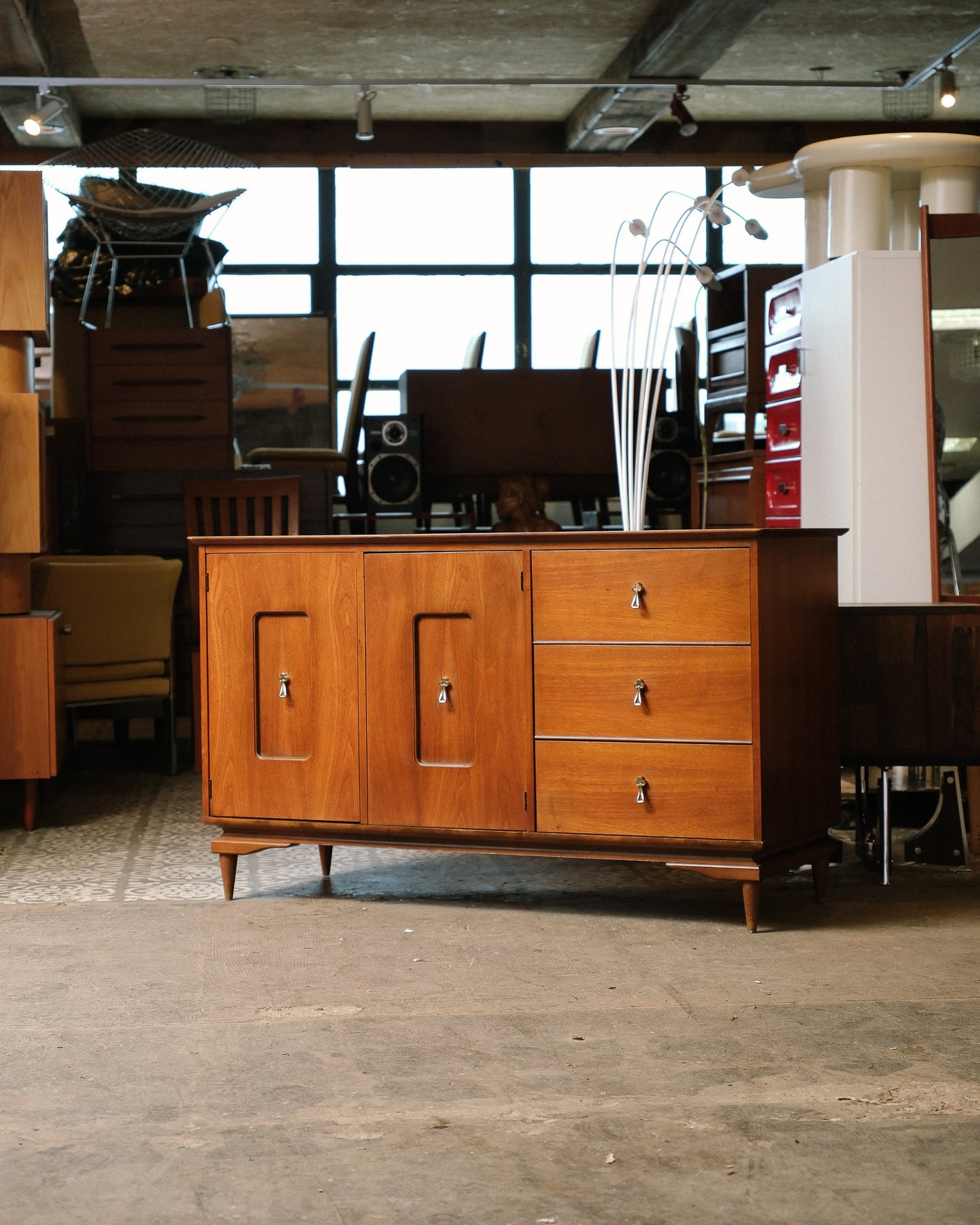MCM Walnut Credenza by Vic-ART
