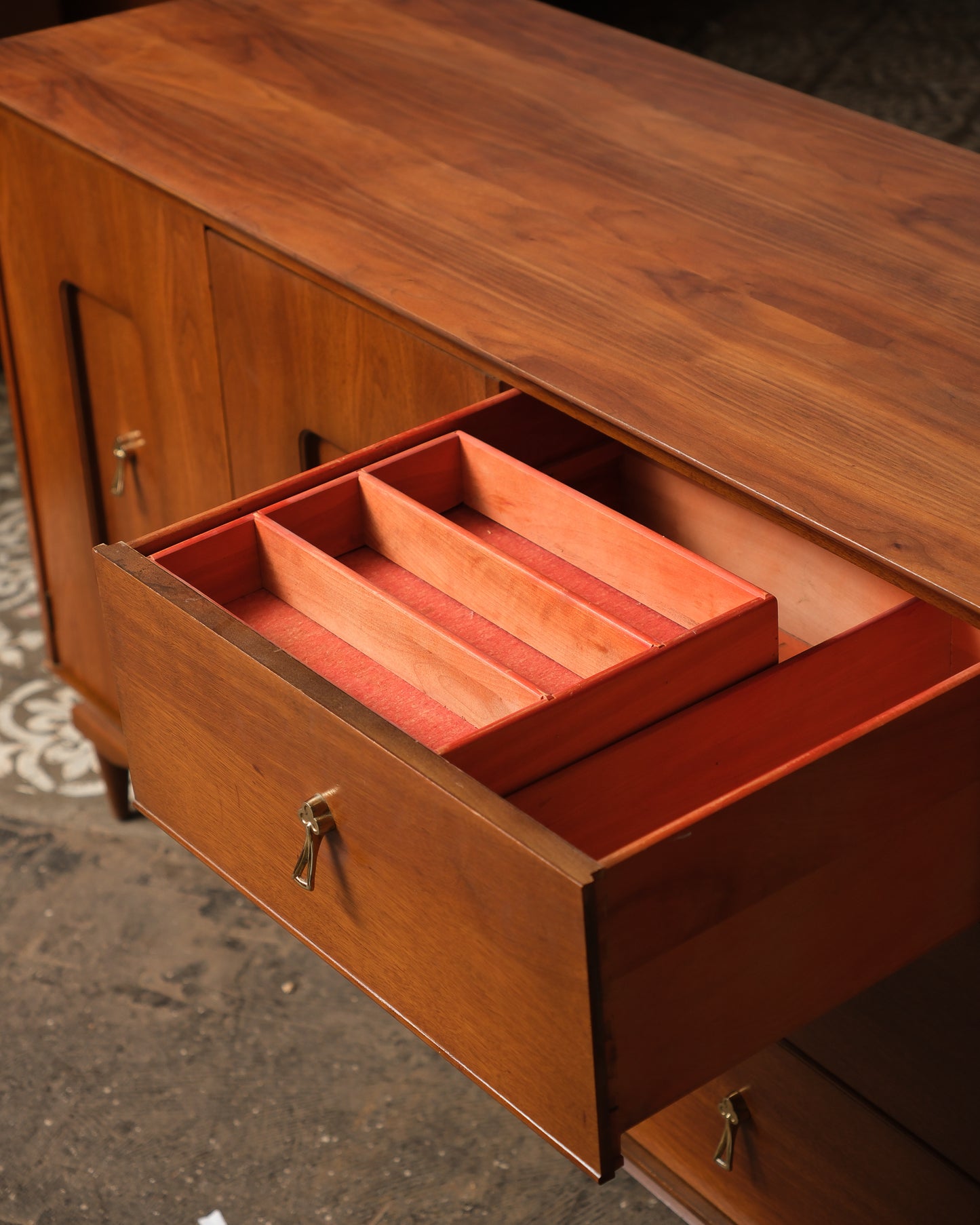 MCM Walnut Credenza by Vic-ART