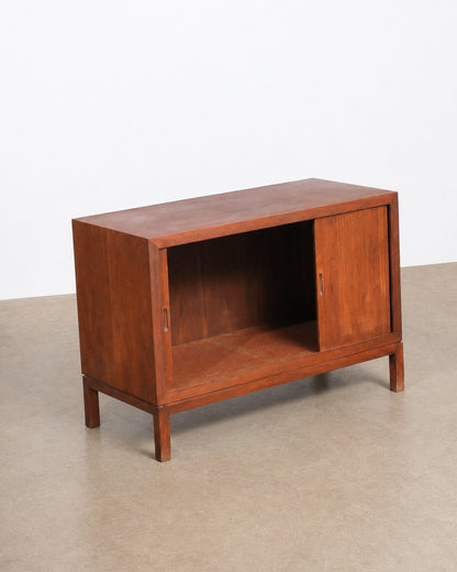 MCM Walnut Tambour Door Cabinet by B.K. Johl Inc.