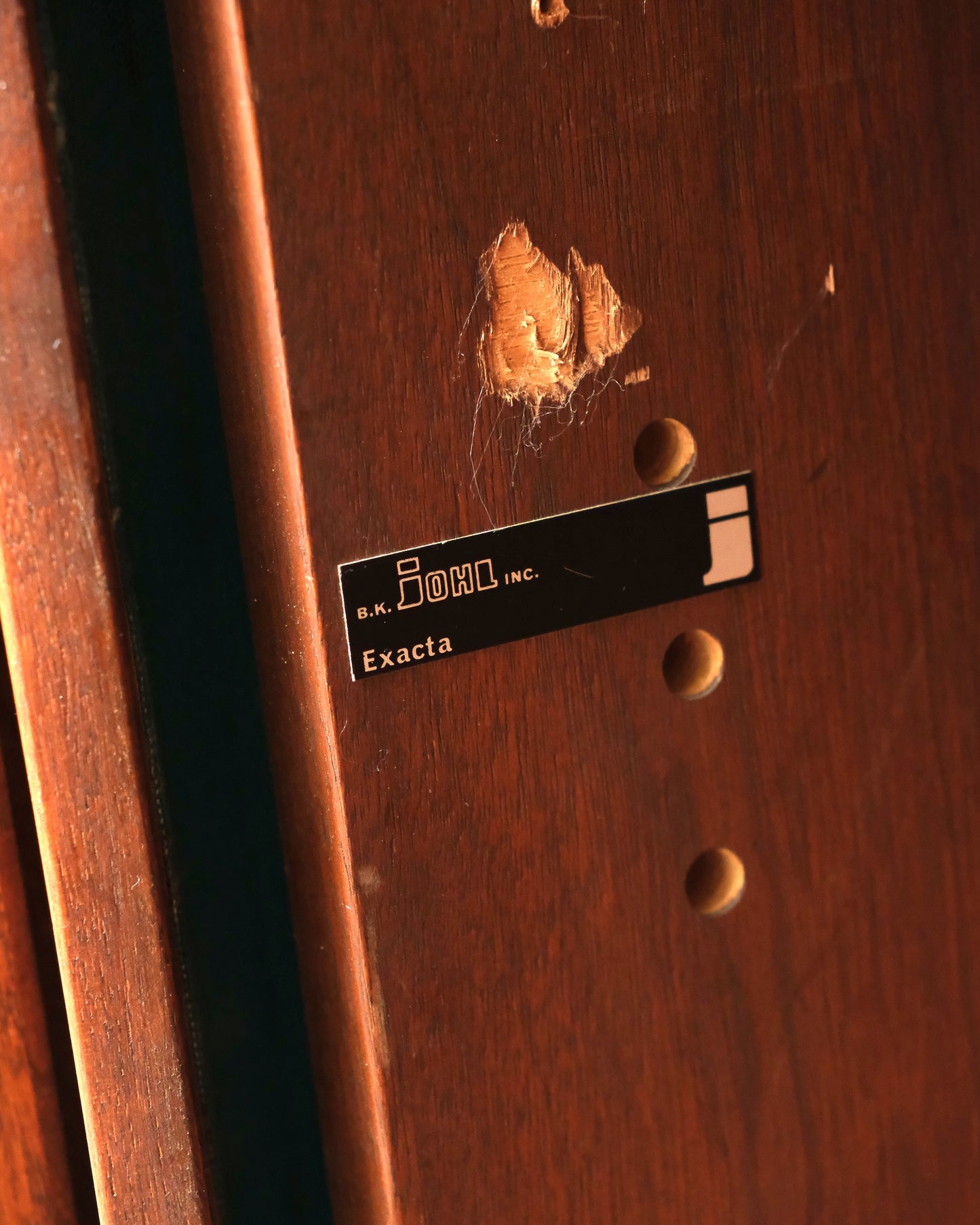 MCM Walnut Tambour Door Cabinet by B.K. Johl Inc.