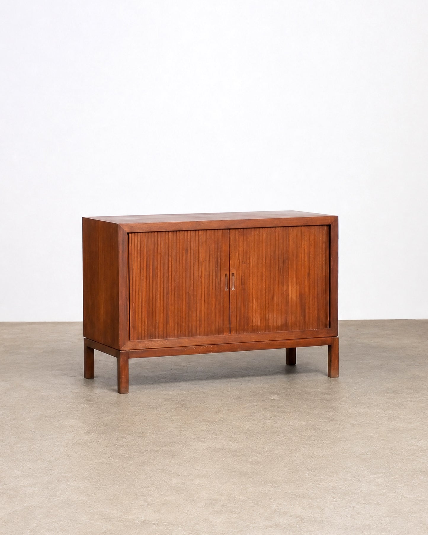 MCM Walnut Tambour Door Cabinet by B.K. Johl Inc.