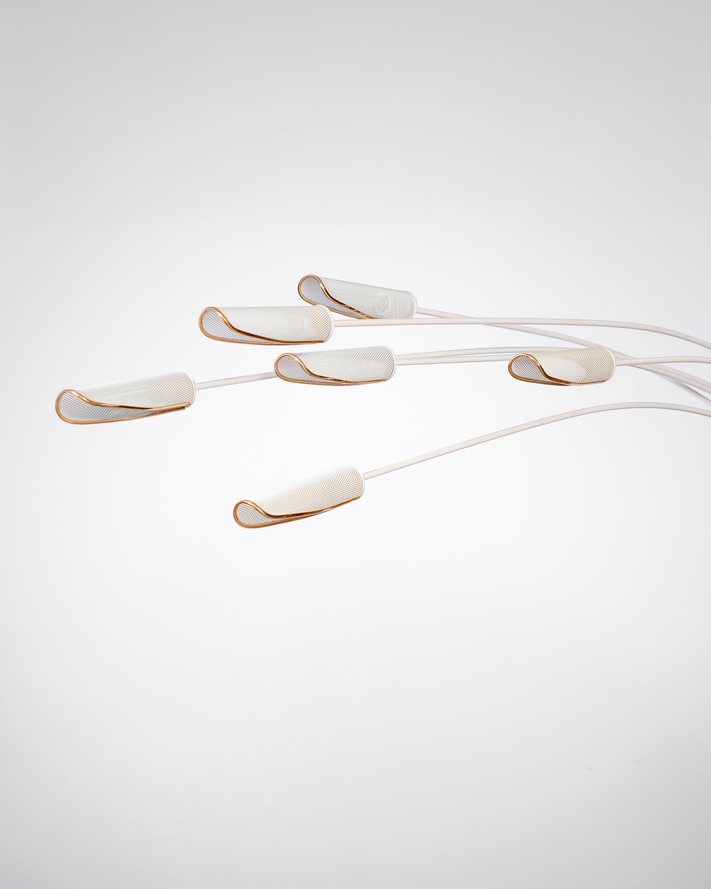 MCM White 6-Light Floor Lamp