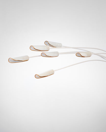 MCM White 6-Light Floor Lamp