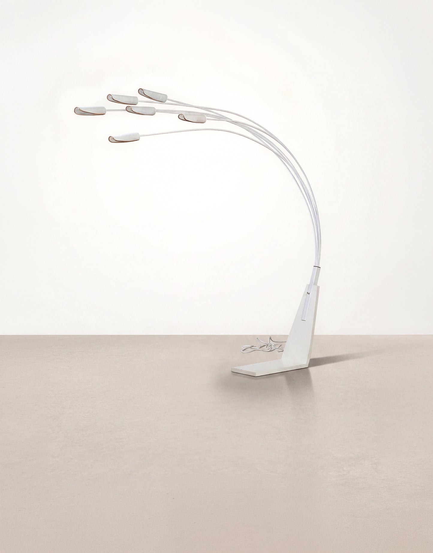 MCM White 6-Light Floor Lamp