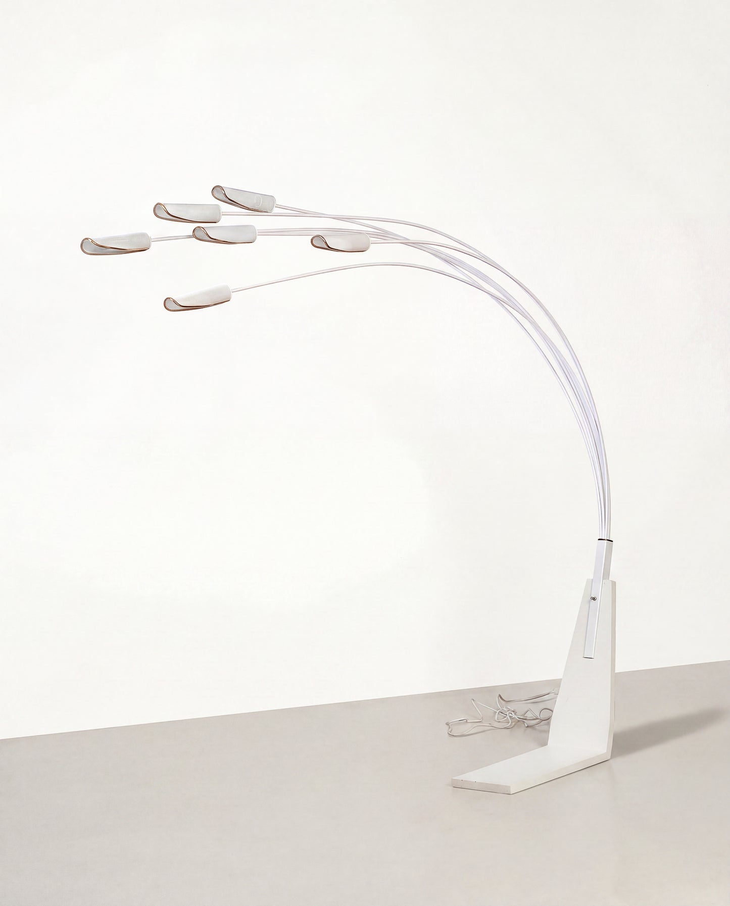 MCM White 6-Light Floor Lamp
