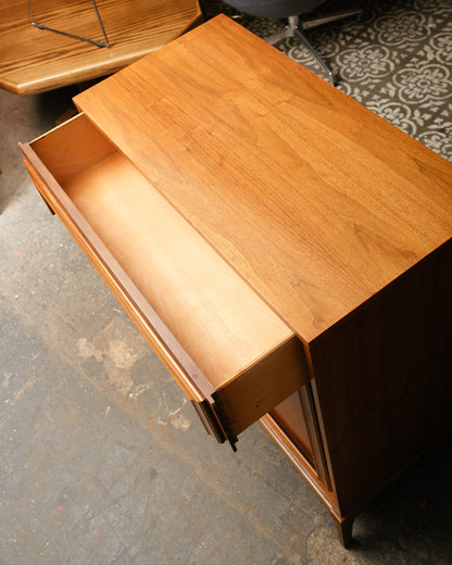 MCM Walnut Tallboy Dresser (1960s)