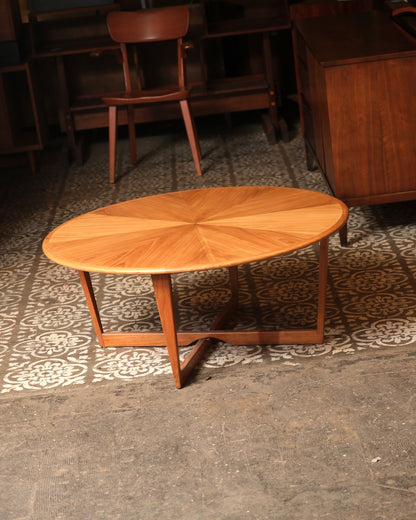 Mid-Century Starburst Round Coffee Table
