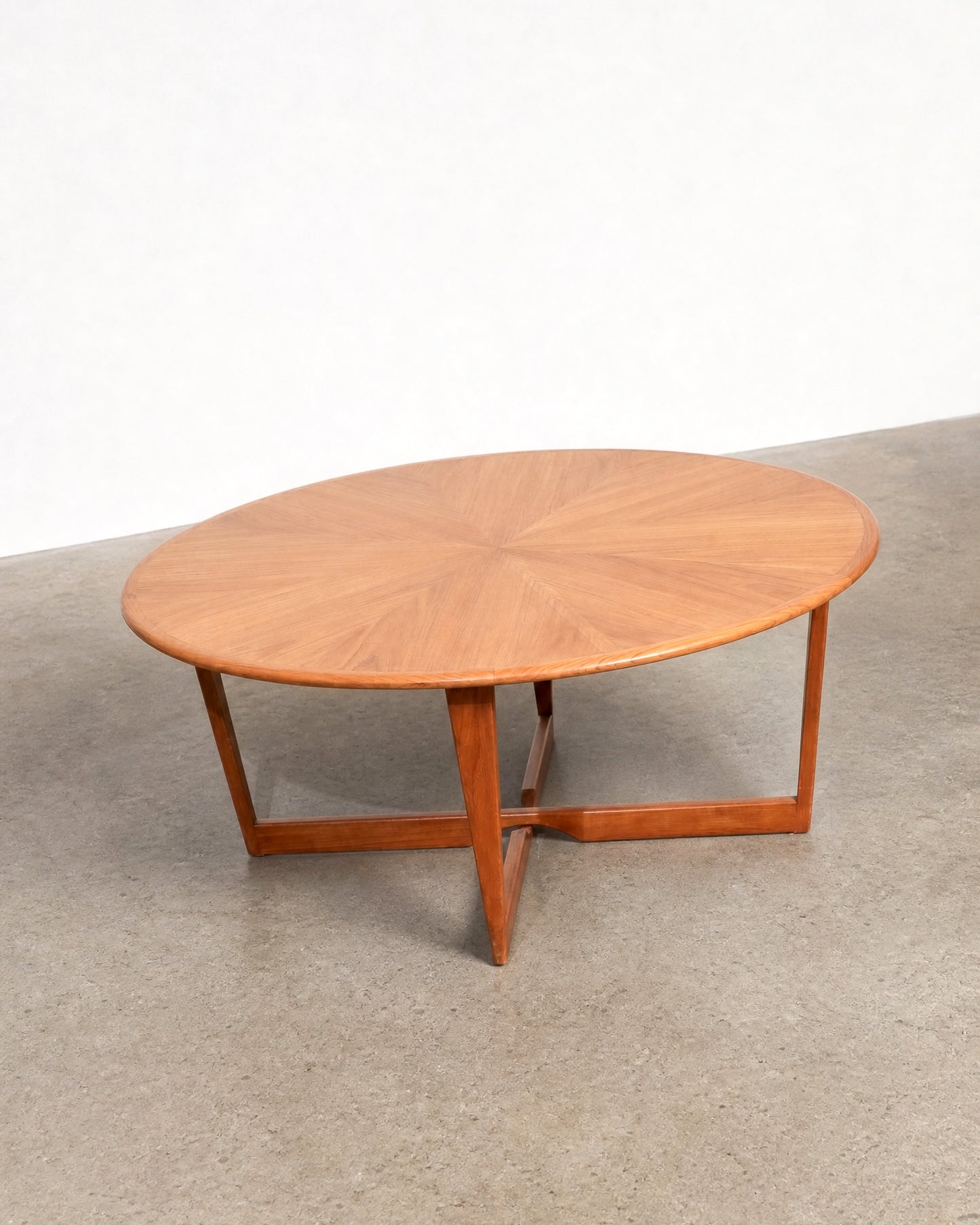 Mid-Century Starburst Round Coffee Table