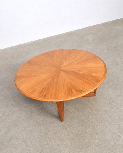 Mid-Century Starburst Round Coffee Table