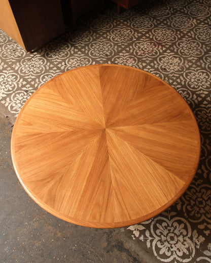 Mid-Century Starburst Round Coffee Table
