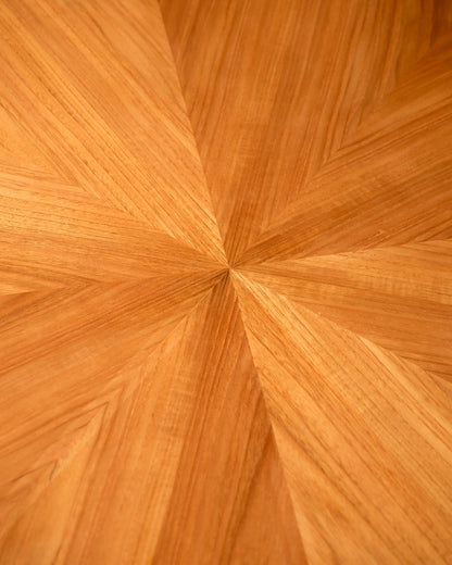 Mid-Century Starburst Round Coffee Table