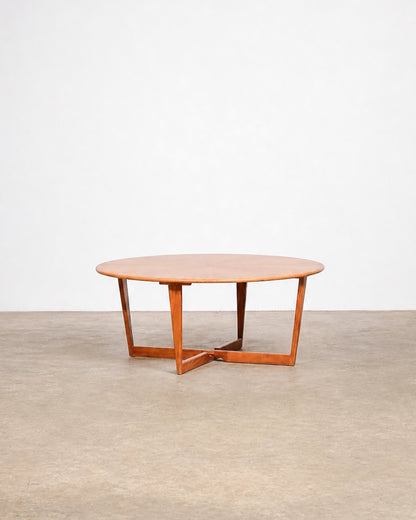 Mid-Century Starburst Round Coffee Table