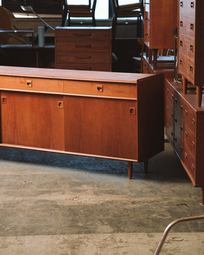 Mid-Century Modern Teak Wide Sideboard
