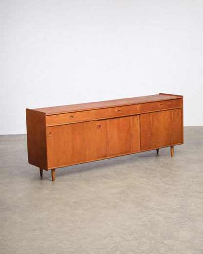 Mid-Century Modern Teak Wide Sideboard