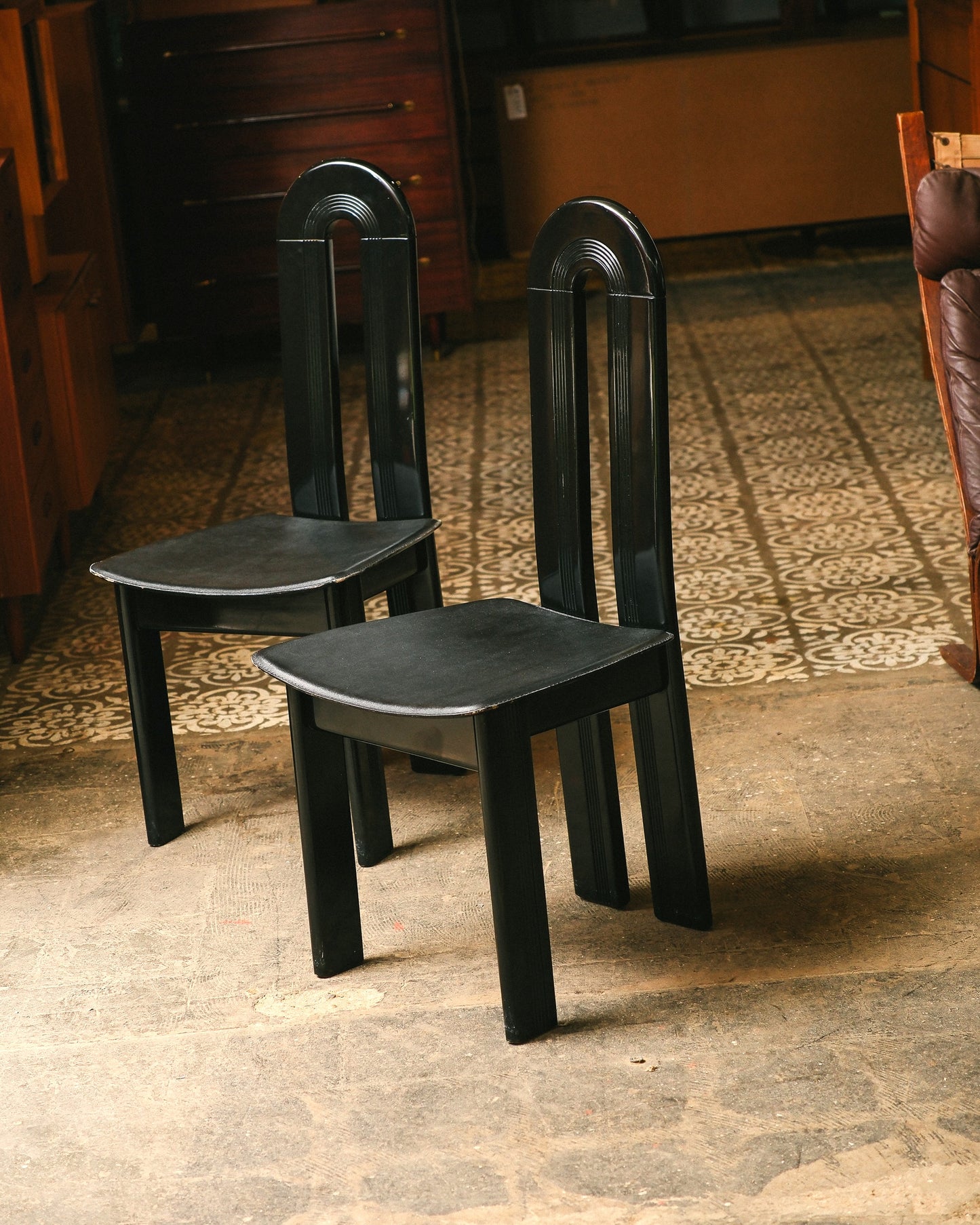 Postmodern Italian Dining Chairs (1970s)