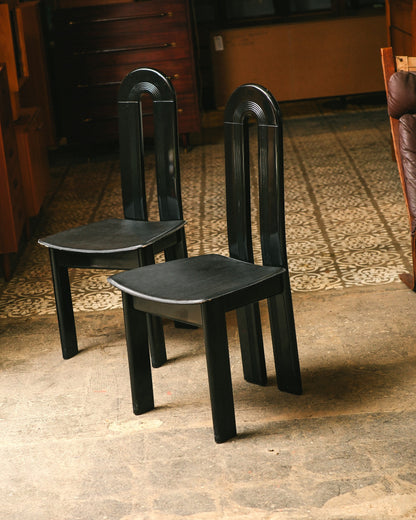 Postmodern Italian Dining Chairs (1970s)