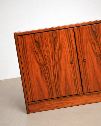 Full side profile of the sideboard showing overall proportions and finish.
