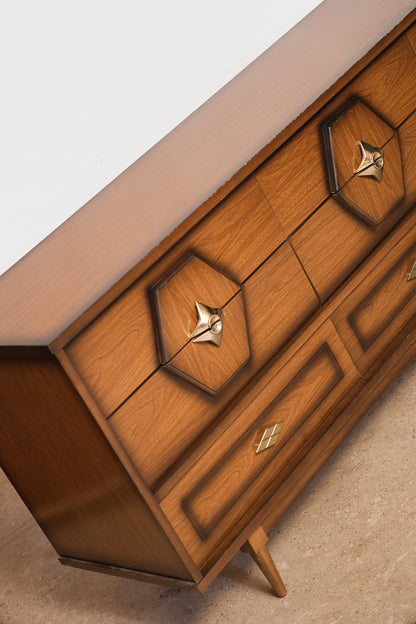 MCM Contemporary Walnut Dresser