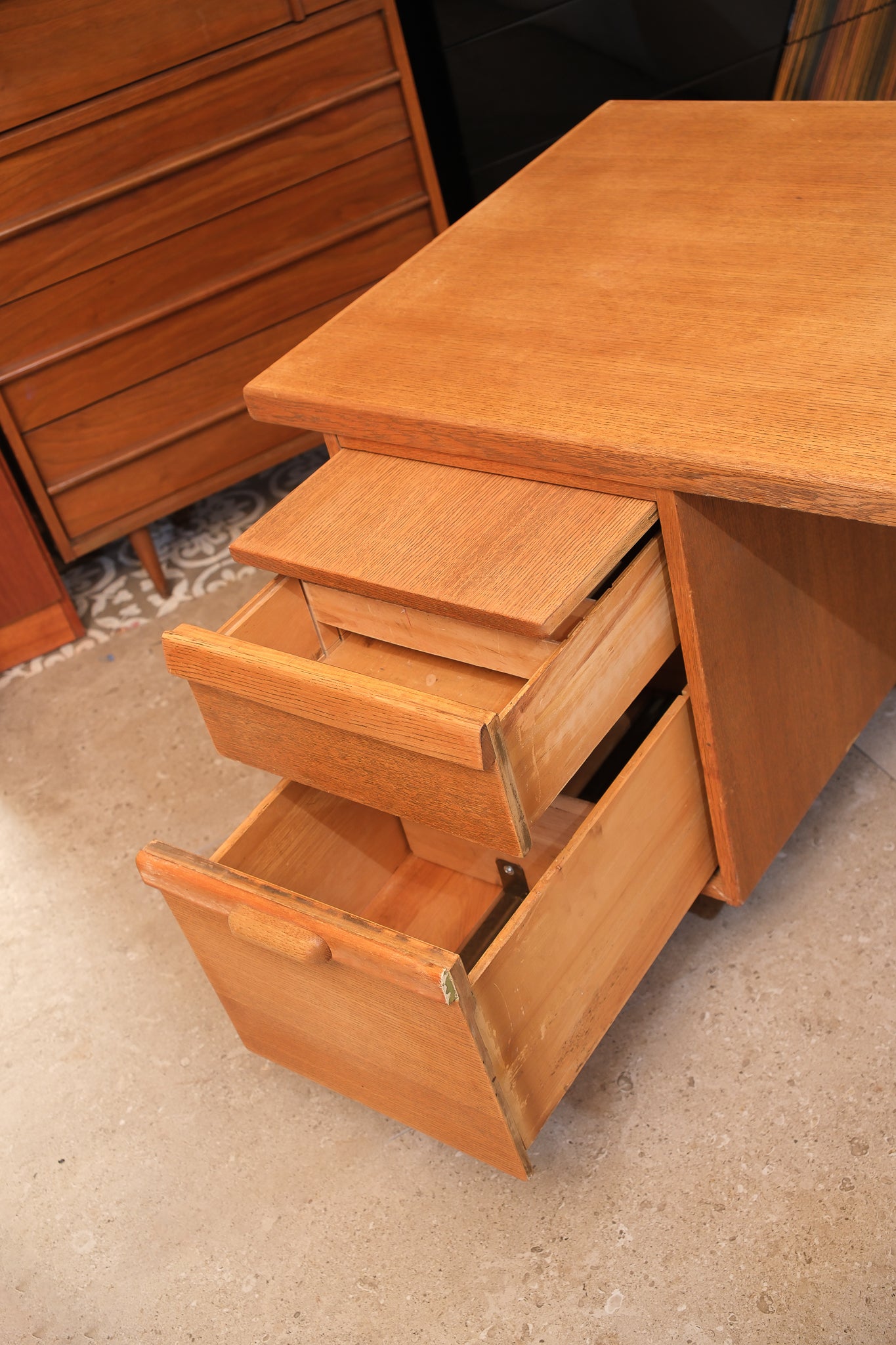 MCM Solid Oak Desk