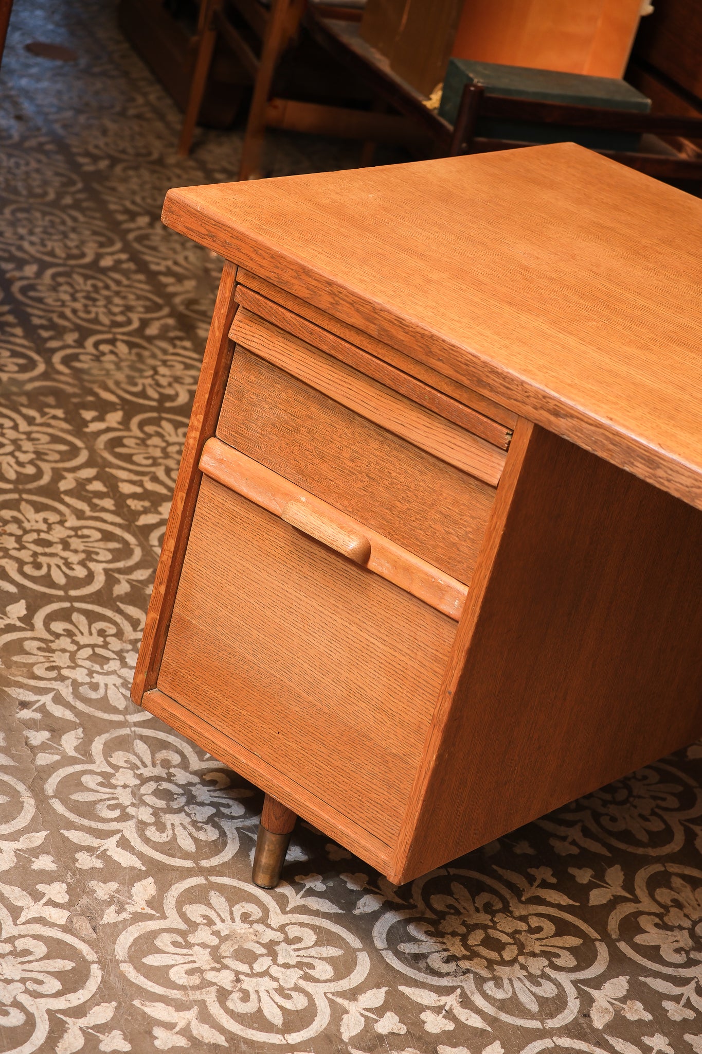 MCM Solid Oak Desk