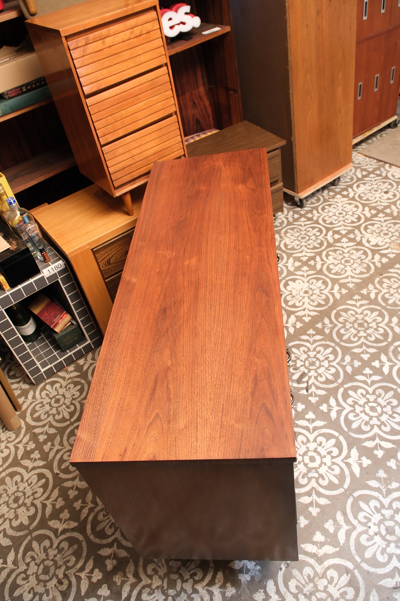 MCM Dark Walnut Dresser