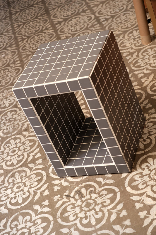 Tiled Dark Gray Coffee Table