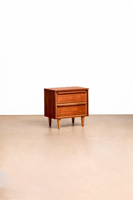 MCM Refurbished Walnut Nightstand