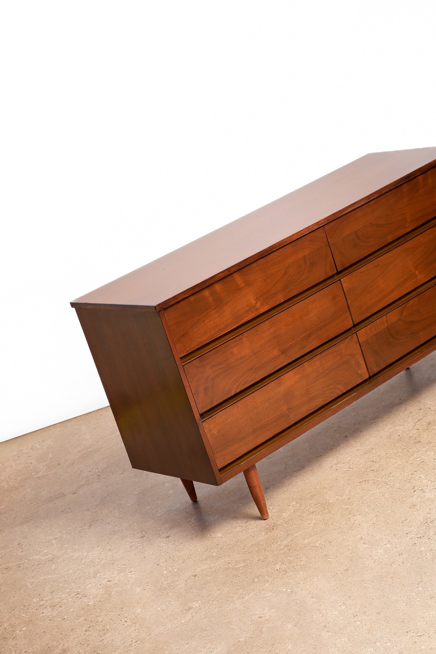 MCM Dark Walnut Modern Dresser