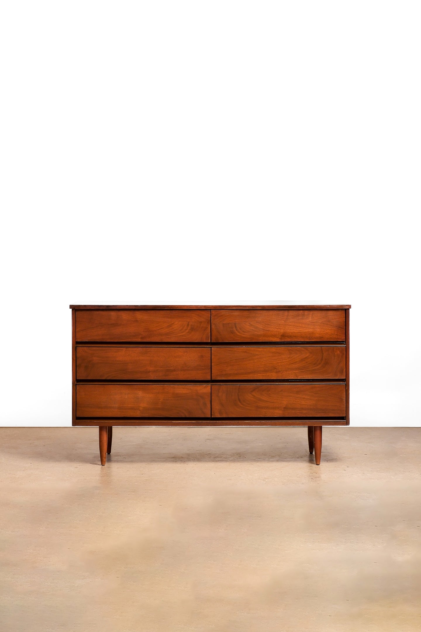 MCM Dark Walnut Modern Dresser