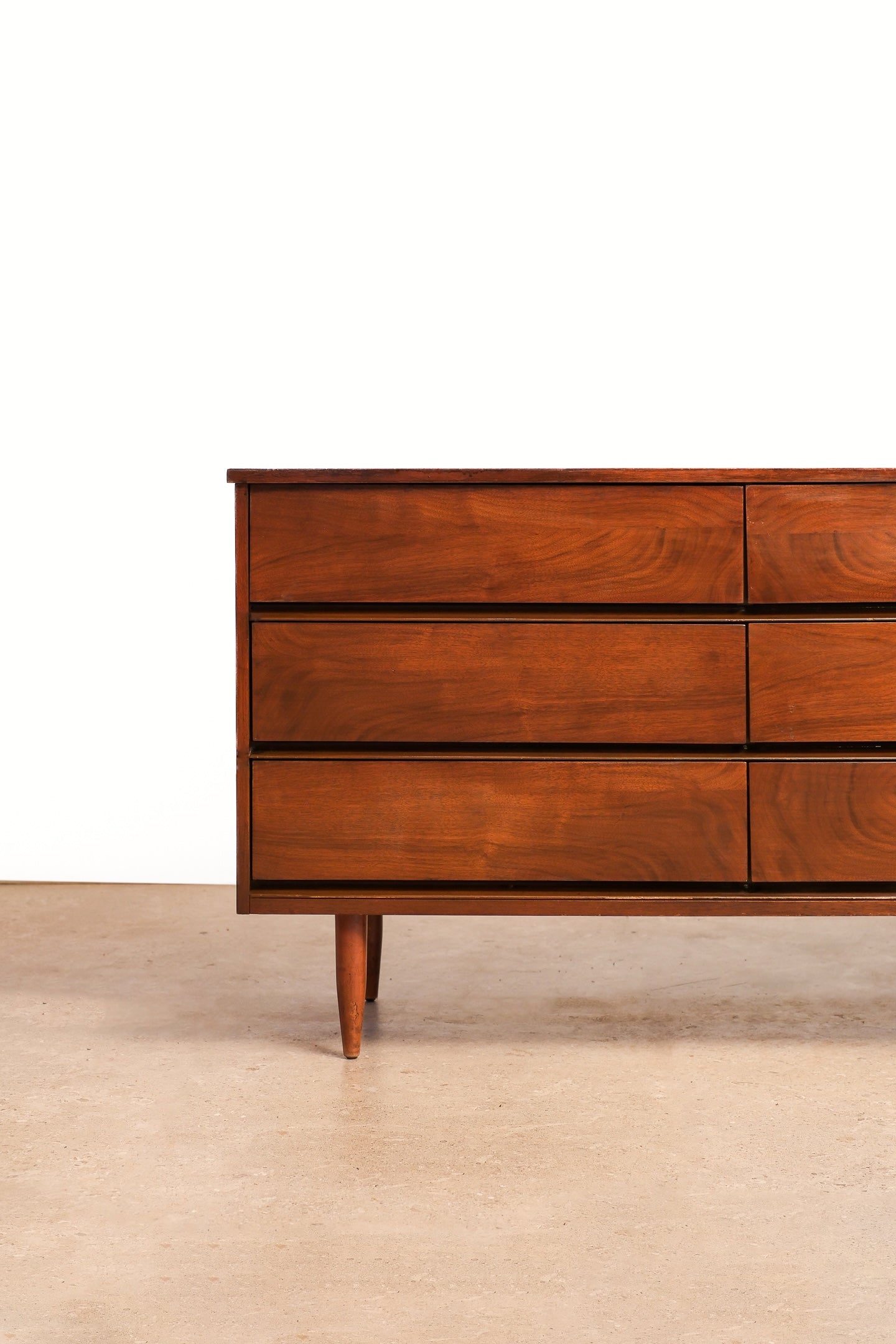 MCM Dark Walnut Modern Dresser