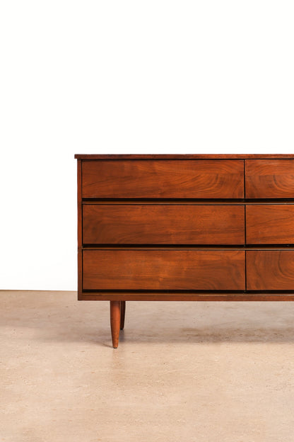 MCM Dark Walnut Modern Dresser
