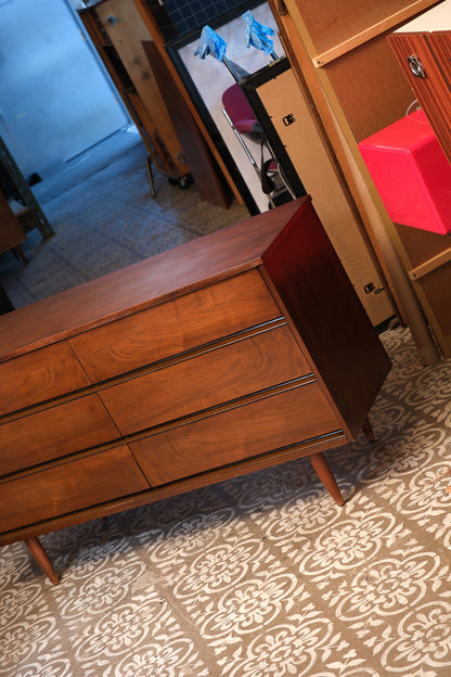 MCM Dark Walnut Modern Dresser