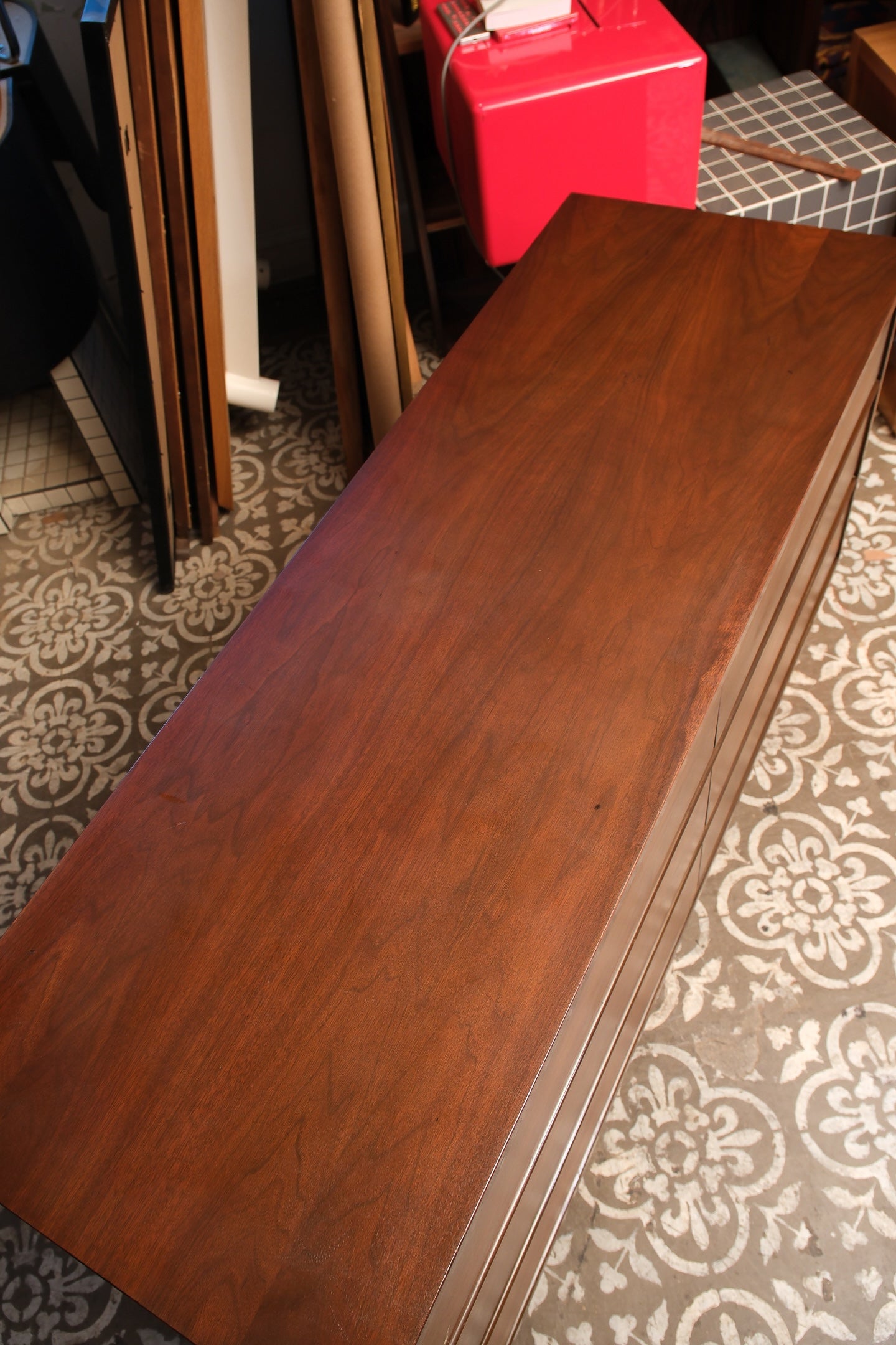 MCM Dark Walnut Modern Dresser