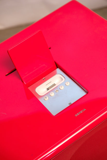 Retro Red Hi-Fi Speaker By Geneva Sound System