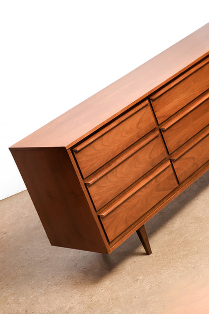 MCM Dark Walnut Wide Dresser By HPL