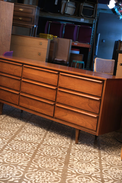 MCM Dark Walnut Wide Dresser By HPL