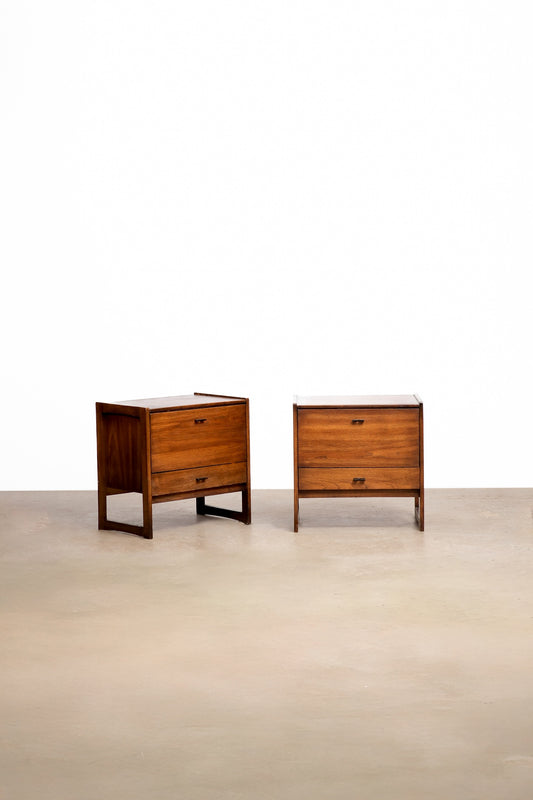 MCM Dark Walnut Nightstand Set