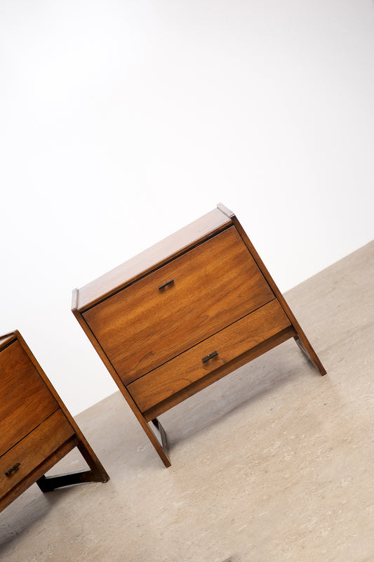 MCM Dark Walnut Nightstand Set